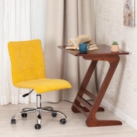 Кресло офисное Zero (горчичный) флок - Изображение 1